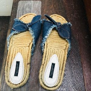 Dolce Gabbana flip flops jeans US 8.5